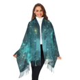 thumbnail image 3 of FORMRS Womens Scarf Winter Soft Long Big Warm Shawls Wrap Tassel Scarves, Magical Forest, 3 of 9