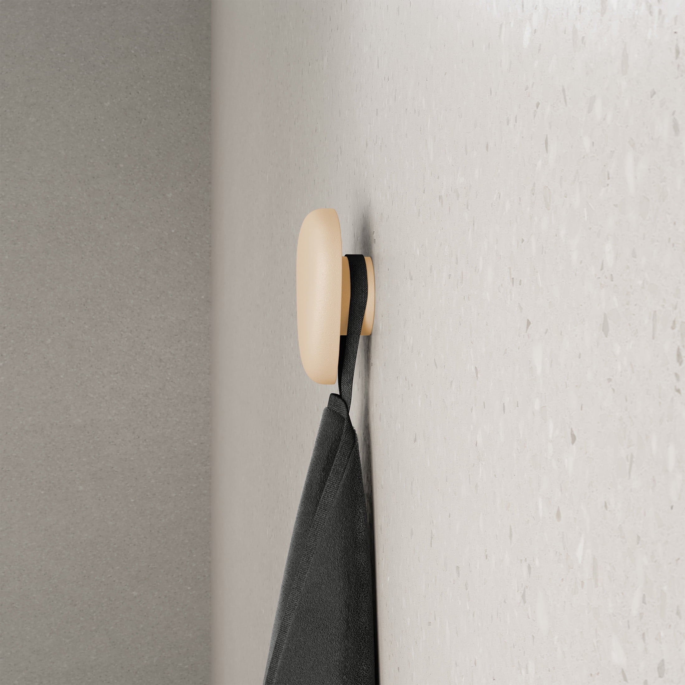 Plaisir Concrete Bathroom Robe Hook in Sand