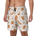 thumbnail image 2 of Fotbe Cute Squirrel Fall Men’s Swim Trunks Quick Dry Swim Shorts Board Shorts with Mesh Lining-Large, 2 of 9