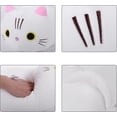 thumbnail image 3 of Almohada de felpa de gato blanco de 14 pulgadas, animales de peluche de gato Kawaii, gatito, juguetes de peluche lindos para niños, regalo de cumpleaños, 3 of 4