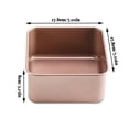 thumbnail image 4 of Cake Baking Pan Square Non-Stick Cheesecake Oven Mold Heat-Resistant Cookie Home Kitchen DIY Tray Bakeware, 7-Inch, 4 of 9