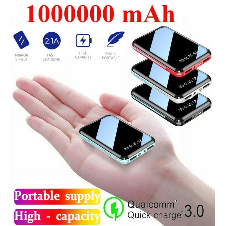 1000000 Mah mini banque d'alimentation double chargeur de batterie externe  ultra