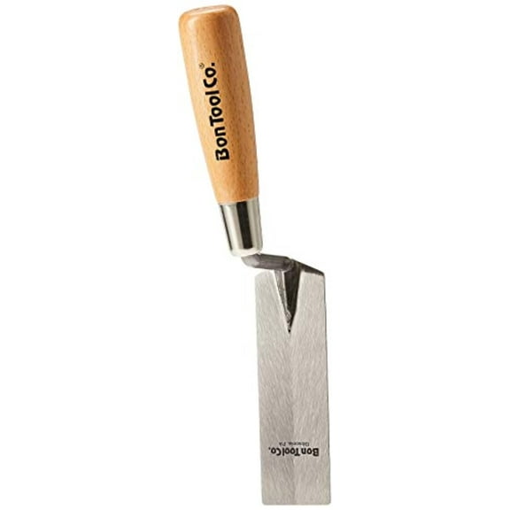 Bon Tool 11-630 Margin Trowel - Carbon Steel 5-inch X 1 1/2-inch Wood Handle