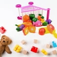 thumbnail image 4 of Carrito de compras para niños, carrito de supermercado, coche de empuje, cesta de juguete, Mini carrito de mano de simulación, juguete de simulación, 4 of 4