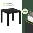 thumbnail image 4 of Furinno Classic Toolless Assembly Square Side Table Set of 2, Black End Table with 1.8 Thick Tabletop, Night Stand, Bedside Table, for Living Room, Bedroom, Classic Black, 4 of 8