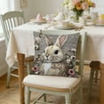 thumbnail image 5 of D 18X18 Inch Short Plush Pillow Cover With Floral Bunny Design Embroidered For Sofa Couch Bedroom Living Room Spring Easter Decoration, 5 of 7