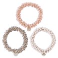 thumbnail image 2 of Hair Tie Fashion Hair Ties for Decoration 3Pcs Assorted Color Pearl Beads, 2 of 3