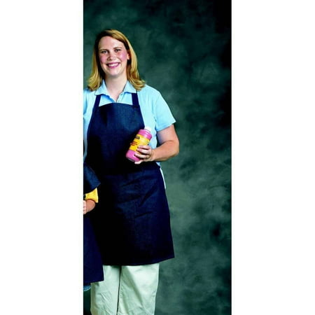 19.5 Apron - School Smart Heavy Duty Denim Adult Apron, 19.5