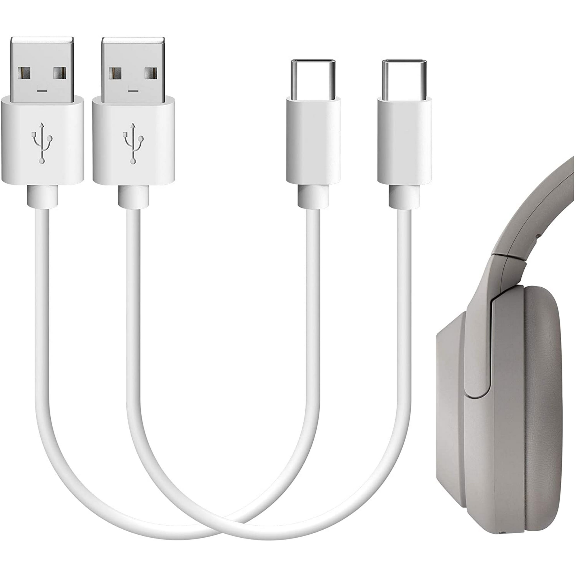 Geekria Type-C Headphone Charger Cord for Sony WH-1000XM4 WH