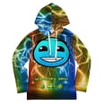 thumbnail image 2 of Geometry Dash Hoodie for Boys Girls, Novelty 3D Print Pullover Hooded for Kids, Fashion Lightweight Sweatshirt, Long Sleeve Hoodies with Pocket, S-XL, 2 of 6