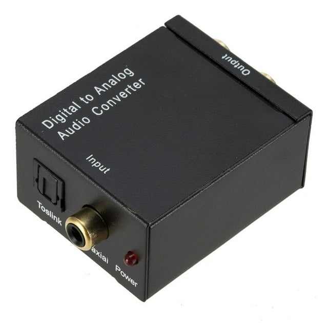 MesaSe Digital to Analog Audio Converter Audio Switch Box Optical to RCA AV Switcher Selector Box Coaxial Toslink