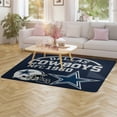 thumbnail image 3 of Football Cowboys Carpet Soft Comfy Rug for Home Living Room Bedroom Area Rug Non-slip Doormat Decor, 3 of 6