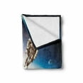 thumbnail image 2 of Outer Space Soft Flannel Fleece Blanket, Cosmonaut Crew in Universe Astronomy Atmosphere Astral Journey Inspired Image, Cozy Plush for Indoor and Outdoor Use, 70" x 90", Blue Beige, by Ambesonne, 2 of 6