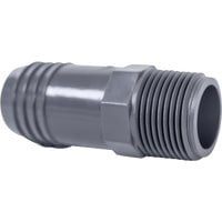 Boshart Reducing Insert Polypropylene Hose Adapter - 1-1/4 In. Insert x 1 In. MIP
