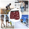 thumbnail image 4 of Fotbe Buffalo Plaid Snowflakes Calzoncillos Tipo Boxer con Bolsa de Soporte Total para Hombre, X-Temp Fresco, Transpirable y de Secado Rápido-Large, 4 of 5