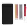 thumbnail image 1 of Mechanical Carpenter Pencil Kit Built in Sharpener 2.8mm Refills Woodworking Pencil Kit Red, 1 of 7