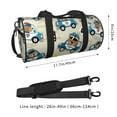 thumbnail image 4 of Gaeub Animals Driving Police Car Lightweight Travel Cylinder Bag Gym Tote Bag Sports Training Duffle Bag with Pockets and Straps, 4 of 8