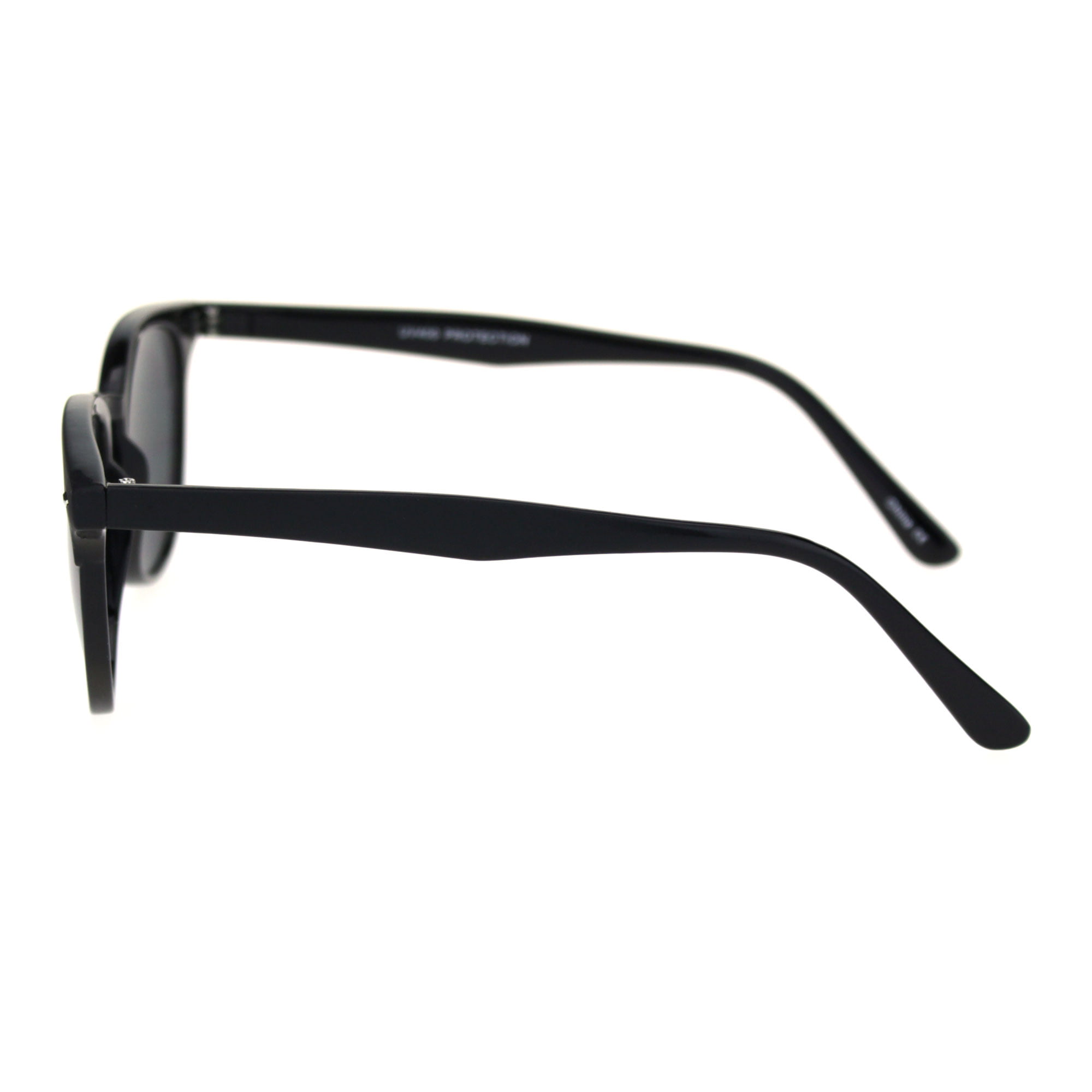 Mens Classy Mod Thin Plastic Horn Hipster Sunglasses Matte Black - Walmart.com
