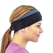 Red Dust Active Winter Headband - Cold Weather Headwear for Active Women - Warm & Cozy Ear Muffs - Ponytail Friendly - Trail R