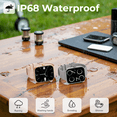 thumbnail image 6 of Mipqz Smart Watch for Men Women, 1.83" HD Touchsreen, Bluetooth Calling, IP68 Water-Resistance, 110+ Sports Modes, Timer, Fitness Watch for Android/iOS, Black, 6 of 8