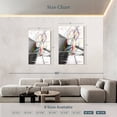 thumbnail image 4 of Elephant Stock Piano Performance Wall Art - Vertical Multi Panel Canvas - Living Room Wall Decor - Music Multi Panel - White And Gray Decor By Ashvin Harrison - 48" x 74", 4 of 8
