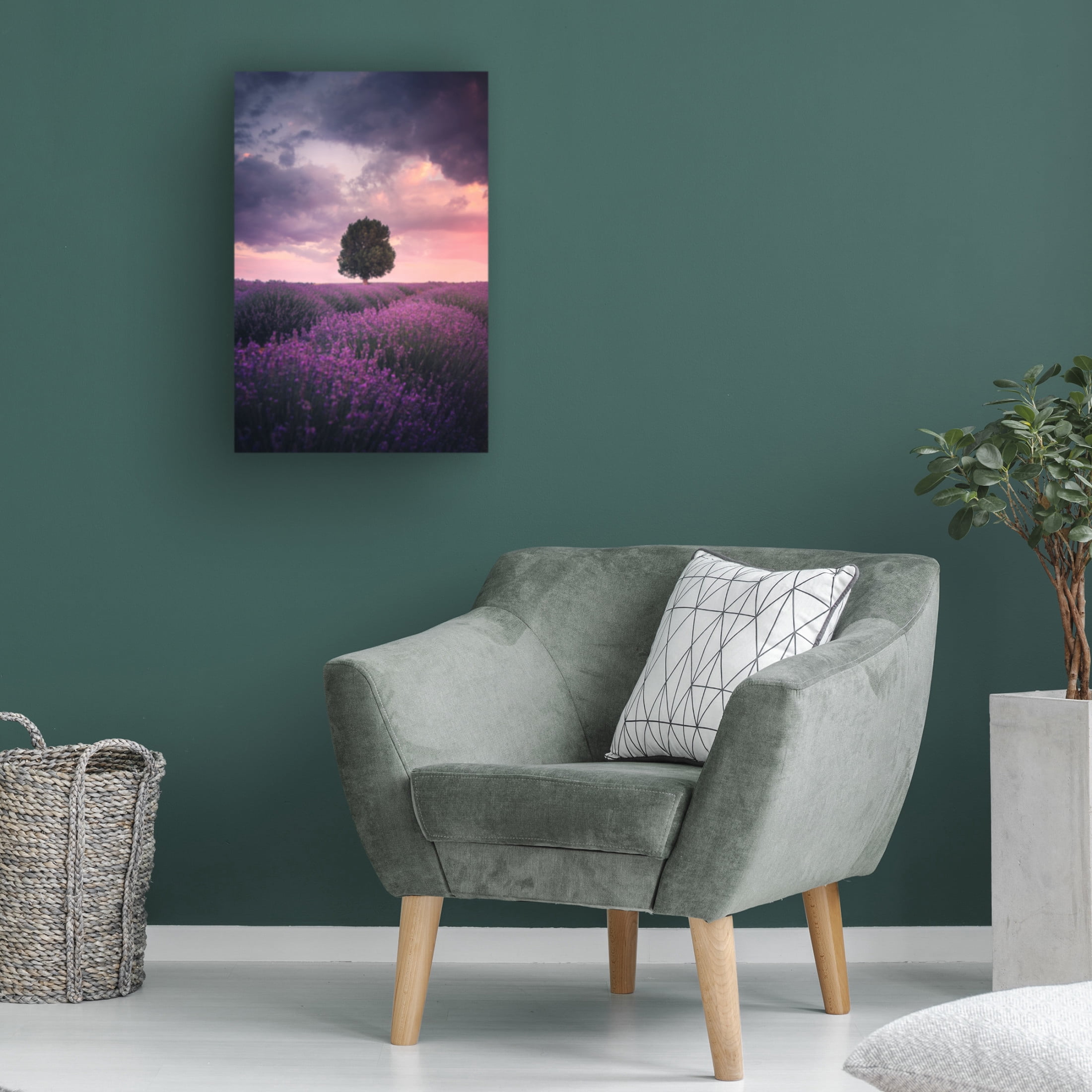 Cuma Cevik 'Lavender Fields' Canvas Art - 22 x 32 Inches