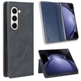 thumbnail image 3 of Mantto Case Wallet for Samsung Galaxy Z Fold 6, Premium PU Leather Cover with Magnetic Clsoure [RFID Blocking] [Durable Shockproof] [Card Slot] Viewing Stand Flip Folio Phone Case, Blue, 3 of 7