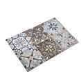 thumbnail image 4 of Floor Stickers, Self Adhesive Bright Color Retro Style Tile Decals Waterproof  For Kitchen Light Gray With Gilt Edging, 4 of 8