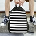 thumbnail image 7 of Travel Backpack For Women/Men Black And White Stripe Carry On Backpack With Laptop Compartment Travel Backpack, 7 of 7