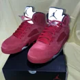 thumbnail image 3 of Ni - ke Size 10 - Air Jordan 5 Retro Red Suede, 3 of 5