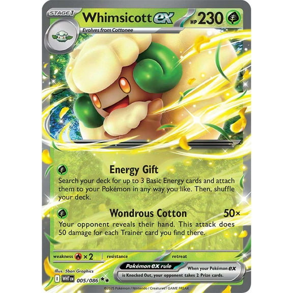 Pokemon White Flare Double Rare Whimsicott ex #5