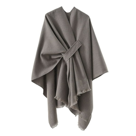 Large Cape Cardigan Sweaters Open Poncho Winter Shawl Wraps Open Front Poncho Cape Shawl