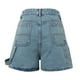 thumbnail image 3 of WILLBEST Pantalones Cortos Vaqueros de Cintura Alta para Mujer, Estilo Carpintero, con Bolsillos, para Verano. Chica, 3 of 4