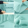 thumbnail image 4 of Sheet Set Twin - Microfiber 3 Piece Bed Sheet Set with 16-Inch Deep Pocket - Easy Care Wrinkle Free Bed Sheets, 4 of 8