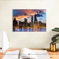 thumbnail image 3 of Elephant Stock Urban Chicago Skyline Wall Art - Horizontal Canvas Wall Art - Living Room Wall Decor - Places Canvas - Gray And Black Decor - 12" x 8", 3 of 8