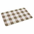 thumbnail image 2 of Brown Plaid Door Mat&nbsp;Indoor Outdoor Entrance, Non Slip Rug for Kitchen Bathroom Entryway Rug, Spring Summer Farmhouse Buffalo Checkered Washable Doormat Floor Mat 24x36 Inch, 2 of 8