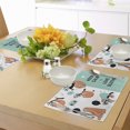 thumbnail image 4 of Ambesonne Animal Place Mats Set of 4, American Sloth Tribe, Standard Size, Multicolor, 4 of 6