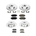 thumbnail image 3 of PowerStop Front and Rear Z23 Evolution Sport Carbon-Fiber Ceramic Brake Pad and Drilled & Slotted Rotor Kit Fits: TOYOTA Select Models K2413, 3 of 10
