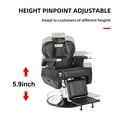 thumbnail image 5 of Barber Chair Hydraulic Reclining Salon Chair Styling Chair Hair Chair 360 Degrees Rolling Swivel Barber Chairs for Barbershop Hair Salon Spa Equipment - Black, 5 of 9
