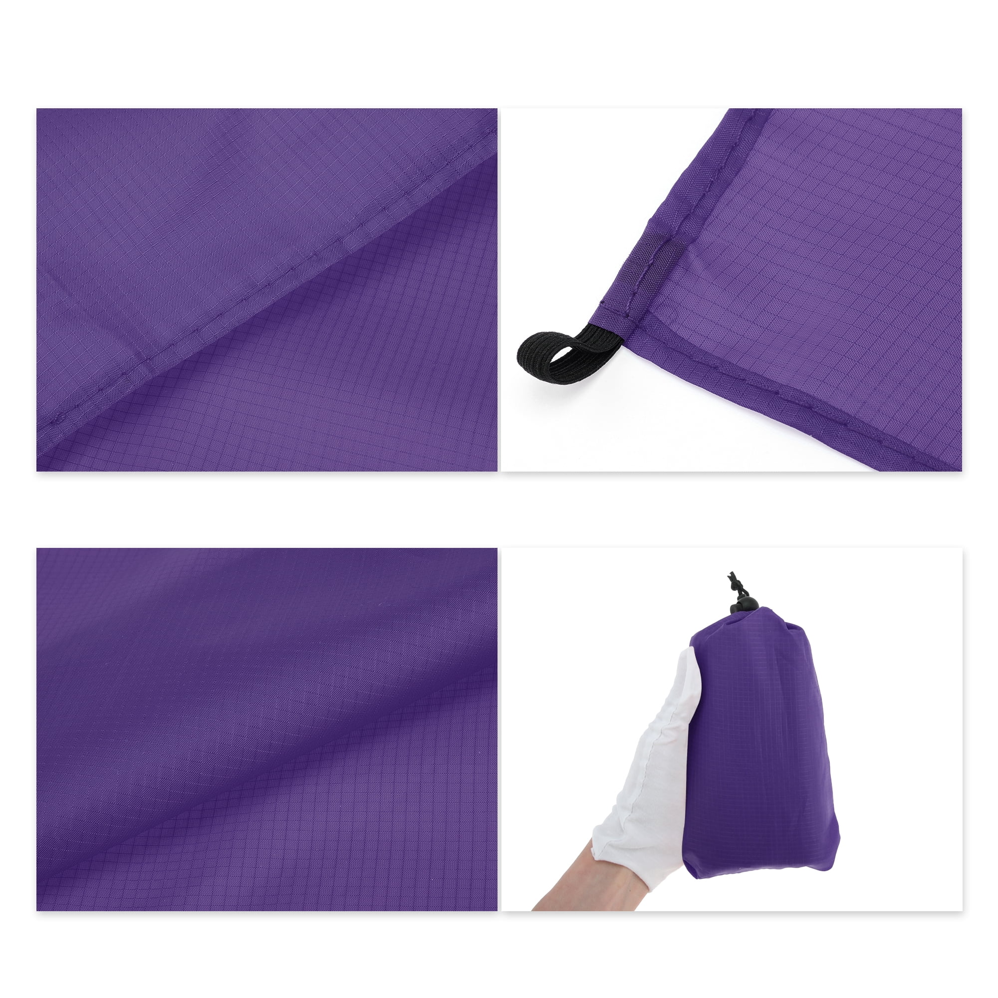 Unique Bargains Beach Blanket Beach Mat Lightweight Accessories Purple 55.12"x59.06"