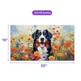 thumbnail image 5 of Welcome Spring Summer Bernese Mountain Dog Portrait Flower Blue Sky Doormat Berner Lover Gifts Indoor Outdoor Welcome Mat - 12001, 5 of 5