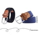 thumbnail image 3 of Cinturones de mujer x 2 piezas - Cinturón elástico para mujer, cinturones de mujer para jeans y pantalones, cinturón de lona fino. Cinturón trenzado de lona elástica para mujer - Cinturones de mujer, 3 of 8