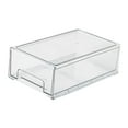 thumbnail image 1 of GROWTH TANK Desk Organizer with Drawer Multifunctional Dustproof Makeup Holder Organiser Medium Clear, 1 of 9