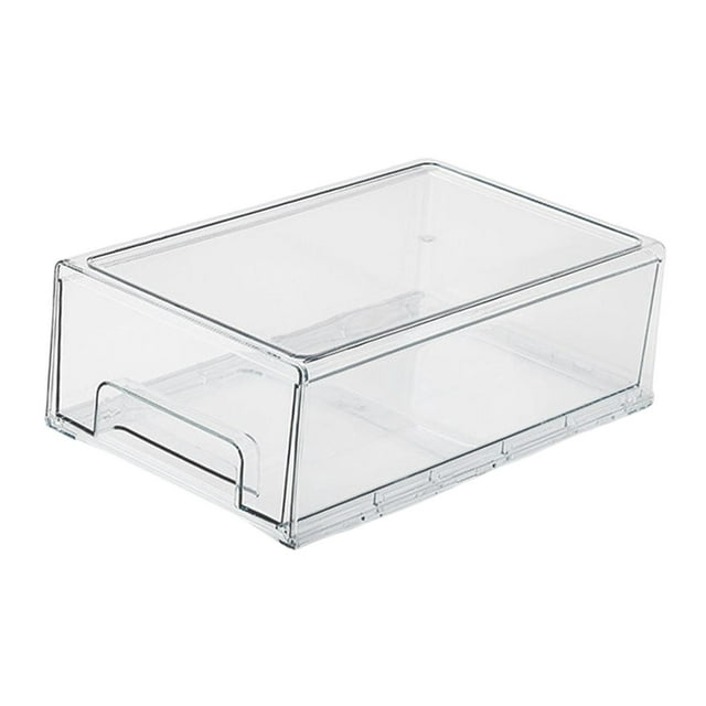 GROWTH TANK Desk Organizer with Drawer Multifunctional Dustproof Makeup Holder Organiser Medium Clear