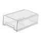 thumbnail image 1 of Organizador de escritorio con cajón, contenedor de almacenamiento de escritorio acrílico, apilable, impermeable Medio claro, 1 of 9