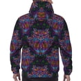 thumbnail image 7 of Wukai Paisley And Owls Print Men Hoodies Fleece Sweatshirts Long Sleeve Sweaters Pullover Fall Outfits Winter Clothes-3X-Large, 7 of 7