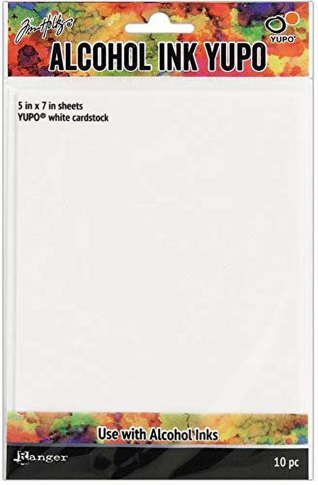 Tim Holtz Bundle of 3 Packages of Yupo Paper, White Heavystock, White Cardstock, Translucent Sheets, 10 (5x7) Sheets Each Package
