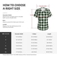 thumbnail image 4 of Uemuo Green White Christmas Tree Lumberjack Plaid Printed Women's Classic V-Neck T-Shirt - Soft, Breathable, Moisture-Wicking, Perfect for Casual, Office, Travel, and Everyday Wear-Small, 4 of 5