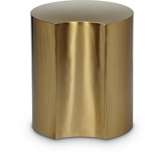 Meridian Furniture Dimple Gold Iron Metal End Table