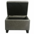 thumbnail image 5 of Julian Rectangular Bonded Leather Storage Ottoman, 5 of 7